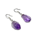 Smoky Crystal Teardrop Earrings